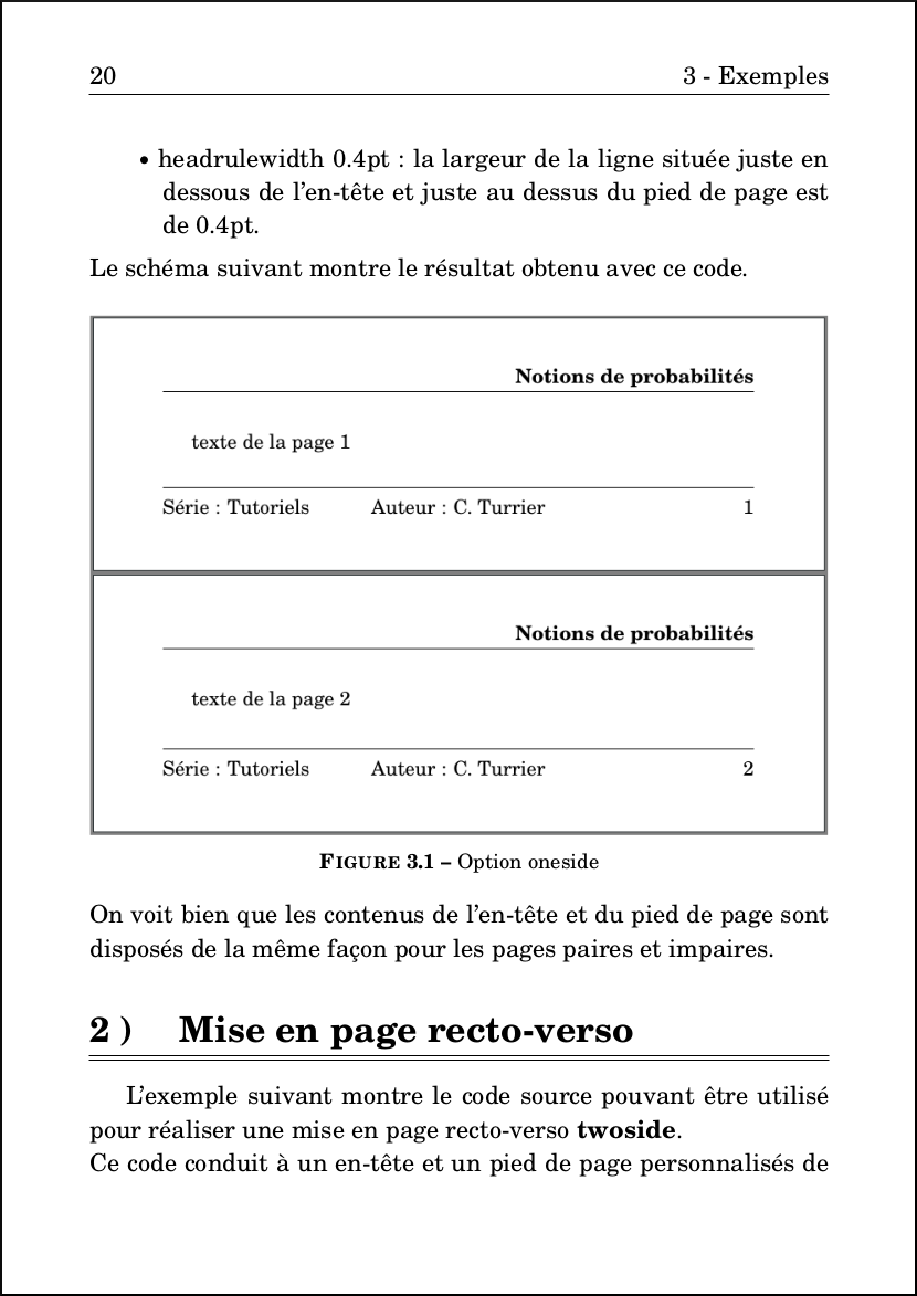 LateX : Mise en page recto-verso