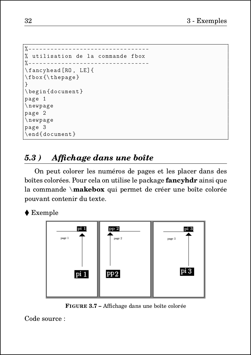 LateX : Numérotation évoluée des pages 32