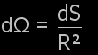 angle solide dlimit par un lment de surface de sphre