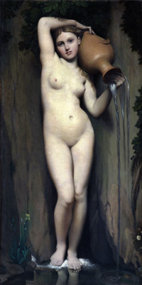 La source de Ingres : source commons.wikimedia : image public domain