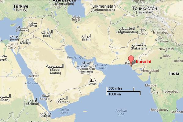 Karachi : Source Google Maps 