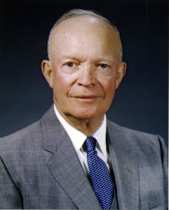 Prsident Eisenhower en 1959 - source commons.wikimedia : image public domain 