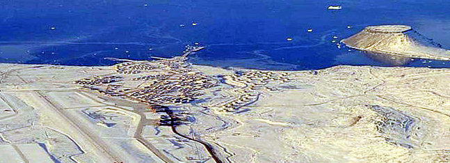  Vue arienne de la base de Thul : source US Air Force - image public domain