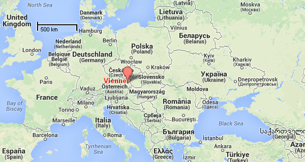 Vienne : Source Google Maps 